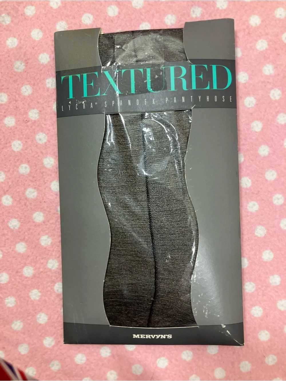 Textured Black Hosiery - Sheer Pantyhose